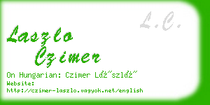 laszlo czimer business card